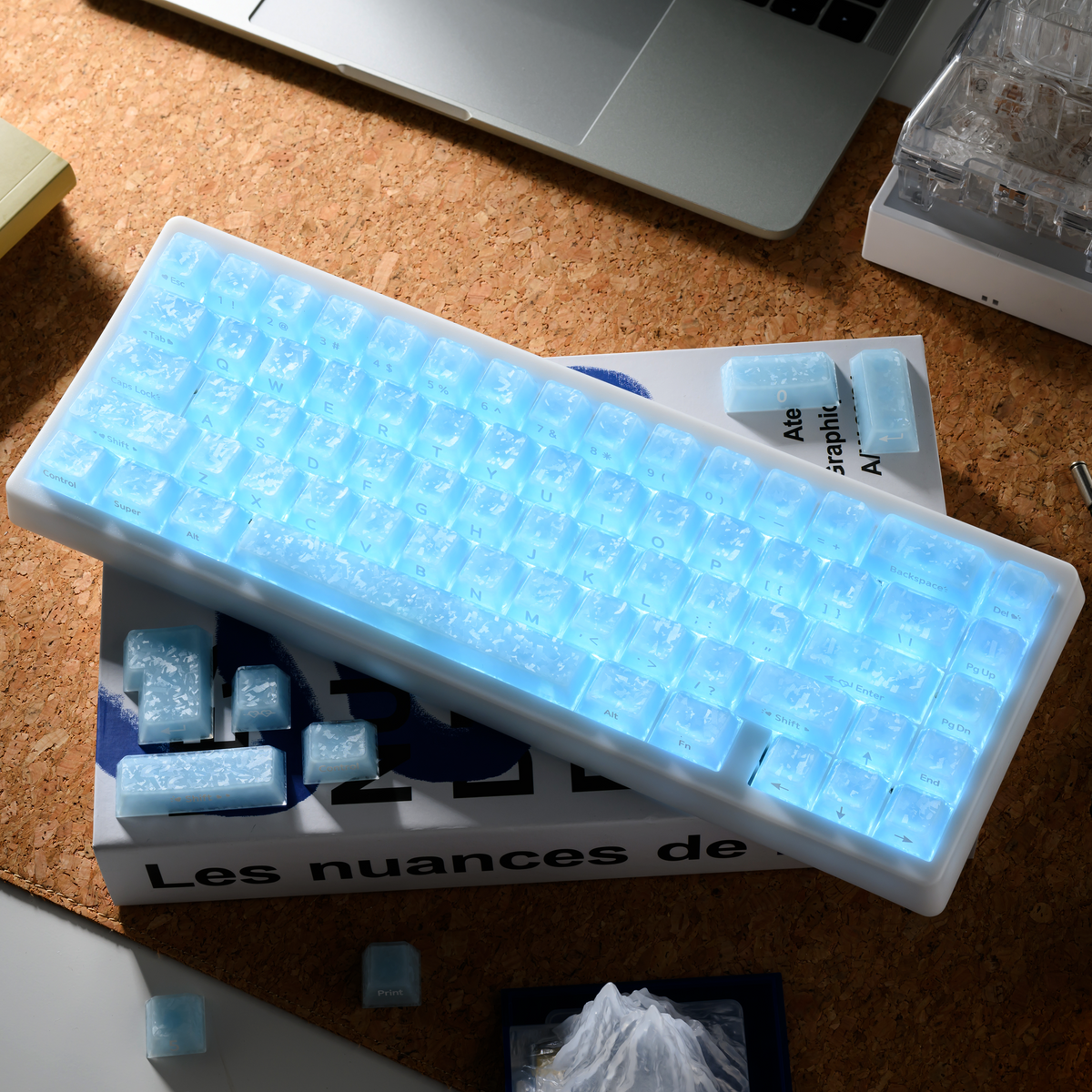 XVX M67 JadeStone Forged Carbon Mechanical Keyboard
