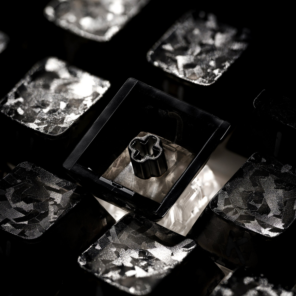 XVX M67 JadeStone Forged Carbon Mechanical Keyboard