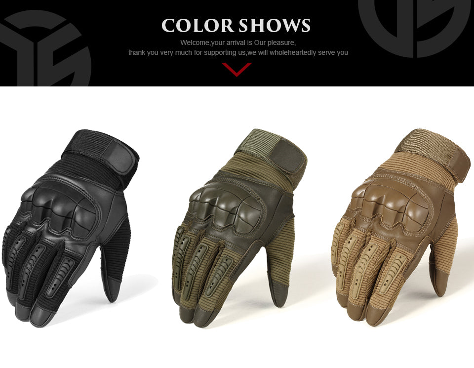 Touchscreen Tactical Hard Knuckle Gloves