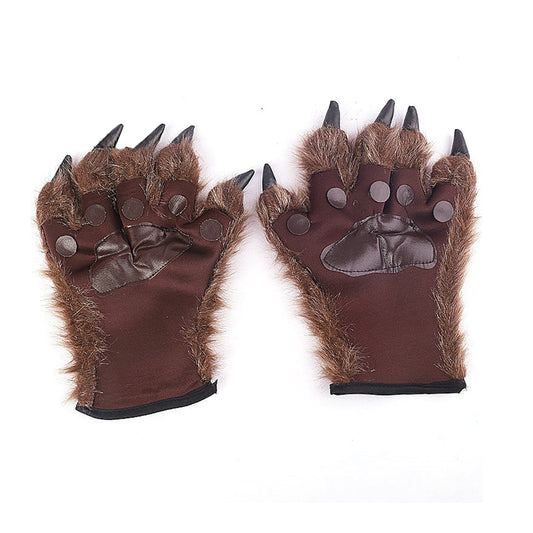 Wolf Gloves Halloween Animal Mask Masquerade Wolf