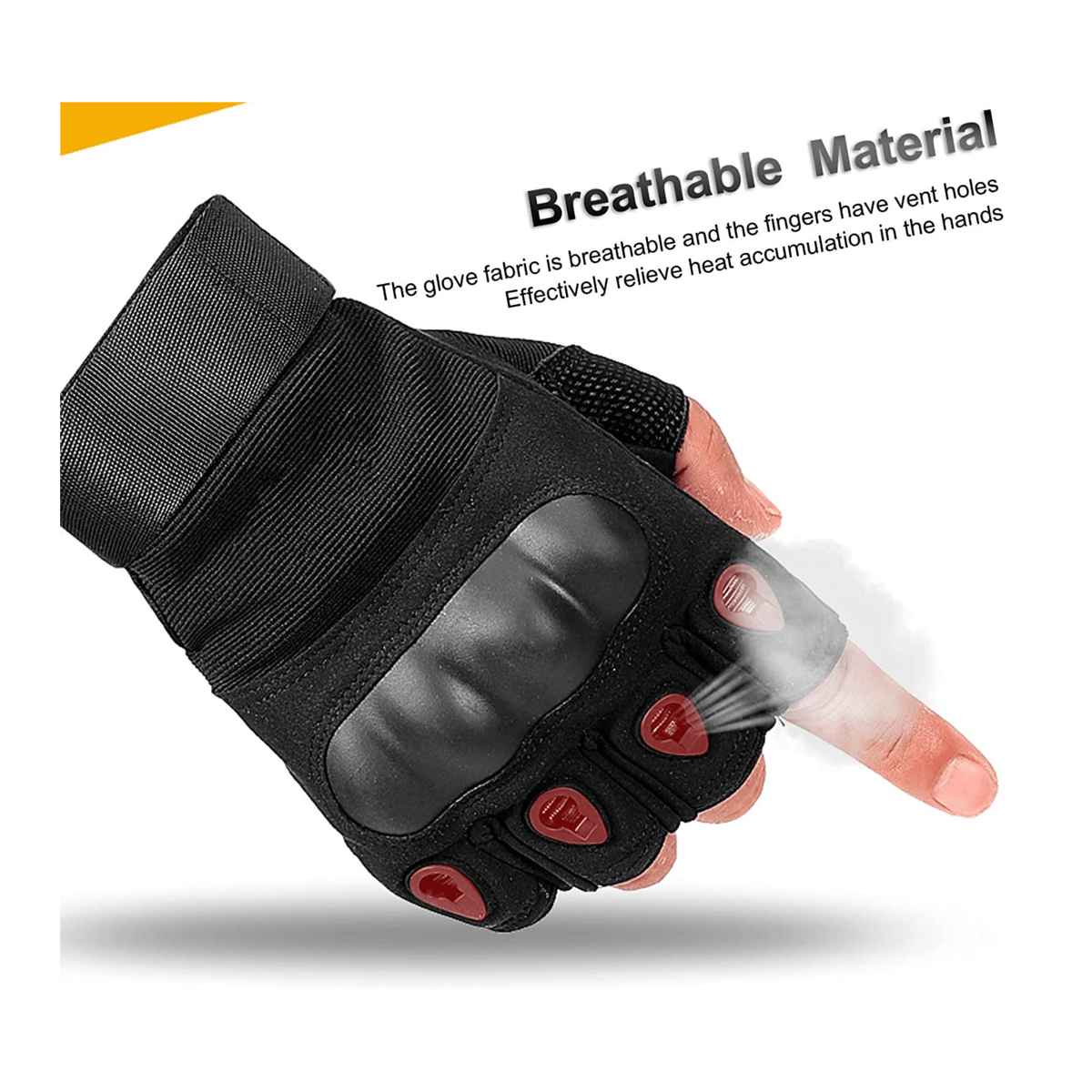JupiterGear Tactical Military Fingerless Airsoft Gloves for Outdoor