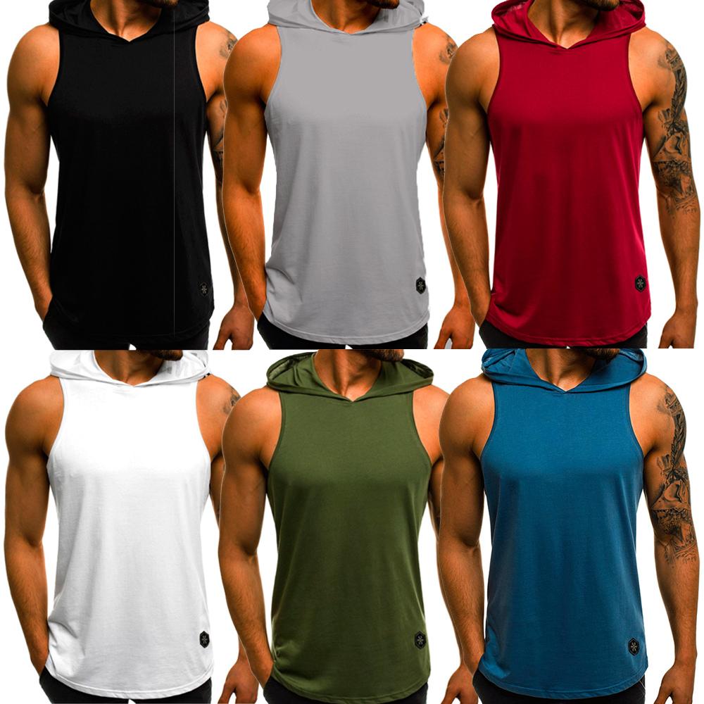 Men's Hooded Sleeveless Gym Tank