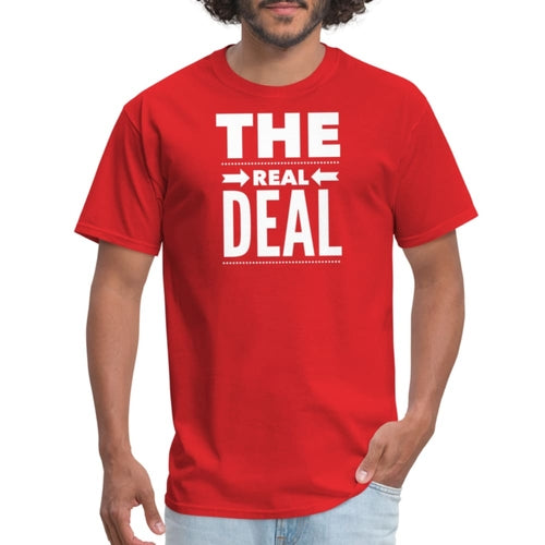 Mens Unisex T-shirt - the Real Deal Tee